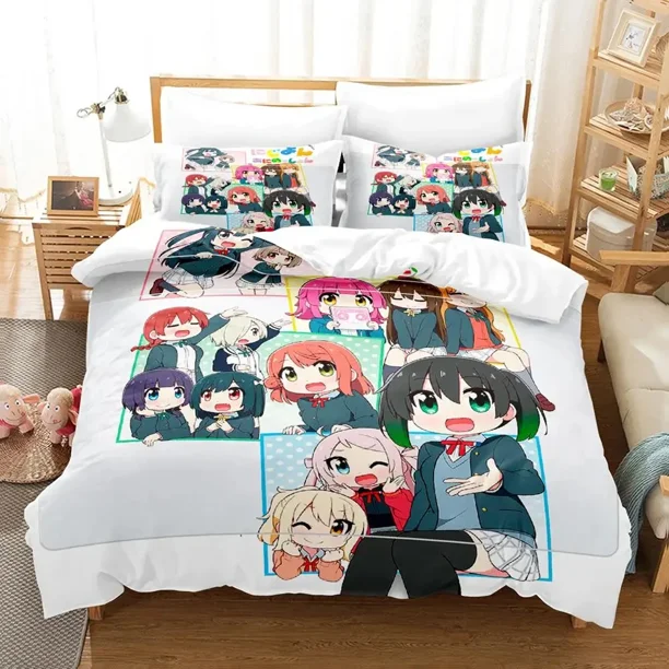Nijiyon Animation Bedding Set Duvet Cover Bed Set Quilt Cover Pillowcase Comforter Boys Adult Bed Sheets