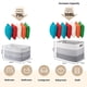 thumbnail image 3 of Cesta de almacenamiento OIAHOMY Cotton Rope 108L, gris degradado, 3 of 7