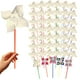 thumbnail image 1 of Pinwheels Craft 4E de Pinwheels Craft 4E, paquete de 24 unidades, bricolaje, para niños a granel en verano, 1 of 9