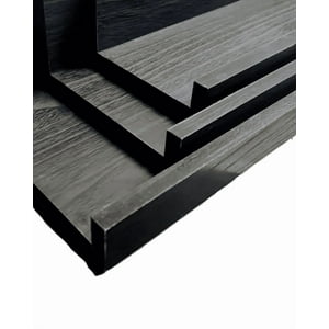 Genérico - Repisa Flotante Modelo Corchete 150Cm Marrón Oscuro