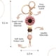 thumbnail image 5 of Llavero MyFavoritek Delicate Flower con cuentas de silicona, color marrón, 5 of 6