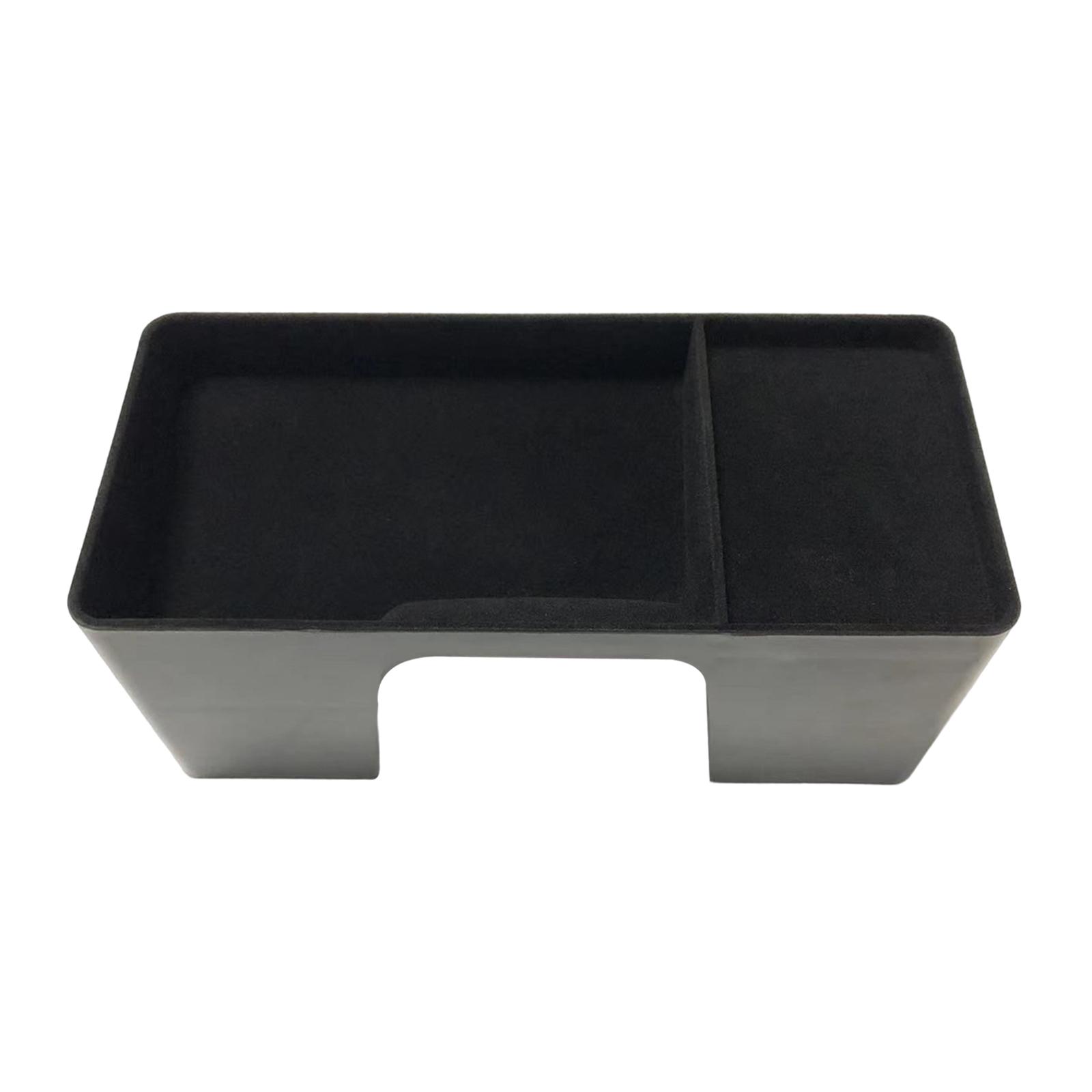 Magideal - Organizador Trasero De Pantalla De Navegación Automática, Soporte De Bandeja, Piezas De Repuesto, Accesorios Interiores, Caja De Almacenamiento Para S Flocado