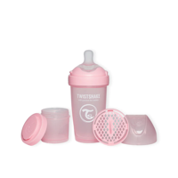 Mamadera Twistshake Double Pro 260Ml - Rosado Pastel
