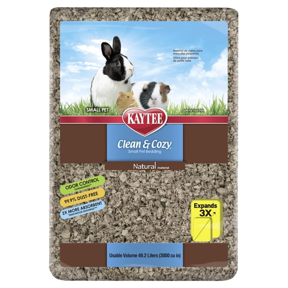 Ropa de cama de papel Kaytee Clean & Cozy Natural 49,2 litros