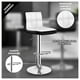 thumbnail image 2 of Pack 2 Silla Piso Bar Taburete Con Respaldo Blanco y negro, 2 of 3