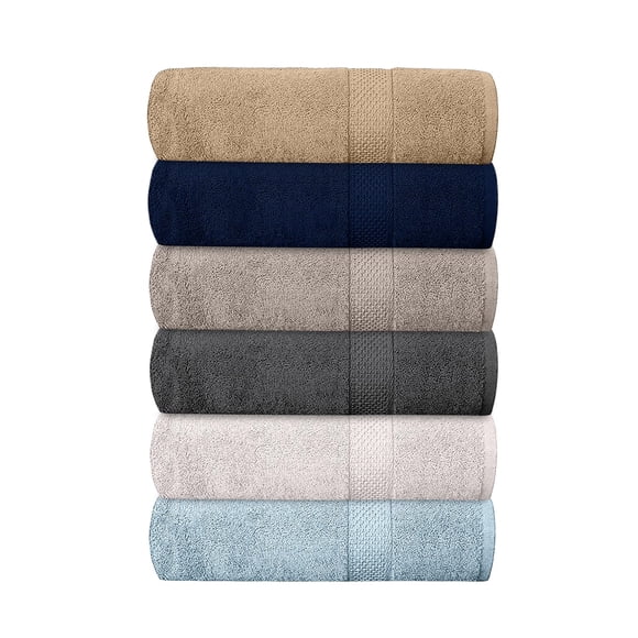 Toallas De Baño Paquete De 6 100% Algodón 61 X 122 Cm