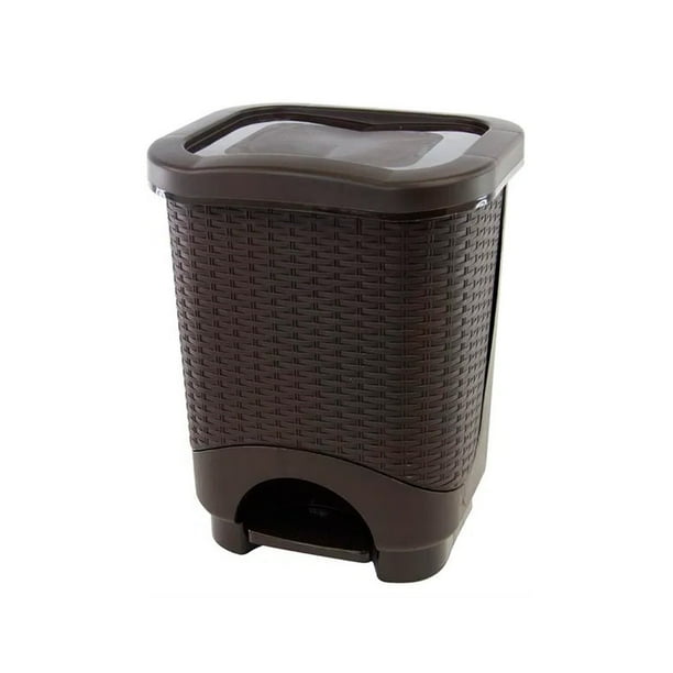 Tacho de Basura Dual Ratan 8LT Café