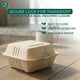thumbnail image 4 of Recipientes de comida para llevar Clamshell ECO SOUL, 6 x 6 unidades, 50 unidades, 4 of 7