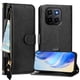 thumbnail image 3 of FOXDOCK Funda Tipo Cartera para Huawei Pura 70 Ultra Cuero PU con Cremallera y Correa de Muñeca, Ranuras para Tarjetas, Soporte Plegable, Cierre Magnético, 3 of 5