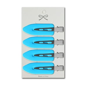 Genérico - Clips Skincare Para Cabello Flequillo Color Turquesa 4 Ud