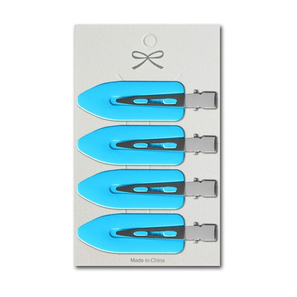 Clips Skincare Para Cabello Flequillo Color Turquesa 4 Ud