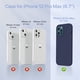 thumbnail image 2 of Funda para teléfono Miracase compatible con iPhone 12 Pro Max, color azul marino, 2 of 7