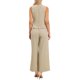 thumbnail image 3 of INSPIRE CHIC Conjuntos de dos piezas para mujeres, chaleco de lino, conjuntos casuales elegantes, trajes de pantalones de pierna ancha XS Caqui, 3 of 6