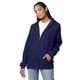 thumbnail image 4 of Sudadera con capucha Hanes para hombre con cierre completo Eco-Smart, azul marino, talla XL, 4 of 7