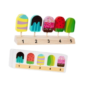 Bothyi - Juguete De Comida De Juego De Madera Para Niños, Educativo, Realista, Para Niñas, Niños, Paleta