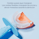 thumbnail image 2 of Cepillo De Dientes Silicona En Forma De U Para Bebés Niños Azul, 2 of 8