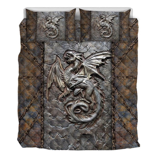Juego De Cama Edredón Dragón Fósil Estampado 3d