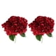 thumbnail image 2 of Ramo De Flores Con Tallos, Flor De Hortensia Para Compromiso, Boda, Fiesta, Rojo, 2 Uds., 2 of 5