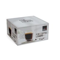 Libbey - Set 4 Mini Tazas Espresso Coffee Lovers
