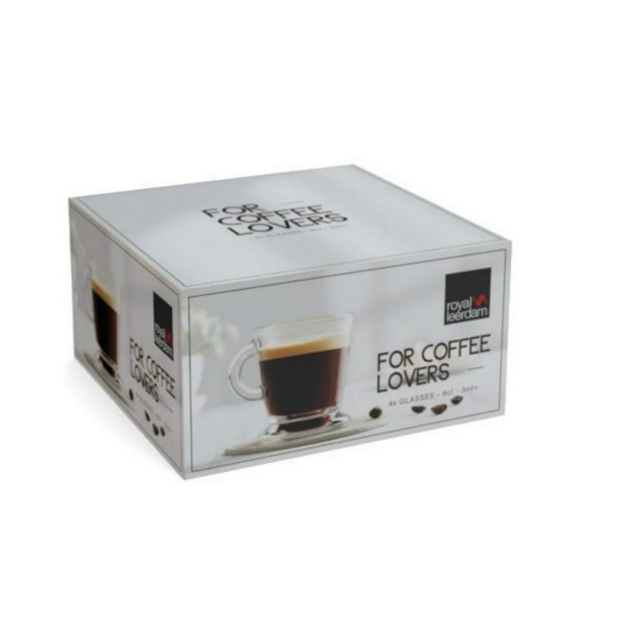 Libbey - Set 4 Mini Tazas Espresso Coffee Lovers