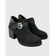 thumbnail image 3 of Botin para mujer con taco y hebilla campera Negro Danicolle, 3 of 4