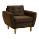 thumbnail image 2 of Sofa Bote 1c Felpa 04 Chocolate, 2 of 6