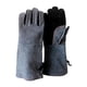 thumbnail image 2 of Guantes de soldadura Pro guantes de protección cuero resistente al calor negro gris, 2 of 5