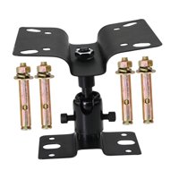 Magideal - Soporte De Pared Para Altavoces Accesorios Para Equipos De Audio Ángulo Giratorio Accesorios Para Altavoces Resistentes Para Altavoces Envolventes De