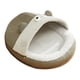 thumbnail image 4 of Cama Cueva Para Mascotas, Lavable, Cálida, Nido Semicerrado Para Gatos, Perros, Gatitos Y Gatos, L, Gris, 4 of 5