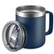 thumbnail image 1 of Taza de café ALOUFEA de acero inoxidable, 350 ml, aislante, azul marino, 12 oz, 1 of 7
