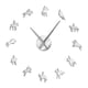 thumbnail image 2 of Reloj De Pared DIY 3D Etiqueta De Espejo Moderna Decoración De Oficina En Casa Relojes Plata, 2 of 5