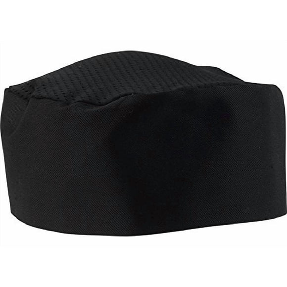 Gorro de chef Sunrise negro ajustable, talla única que se adapta a la mayoría