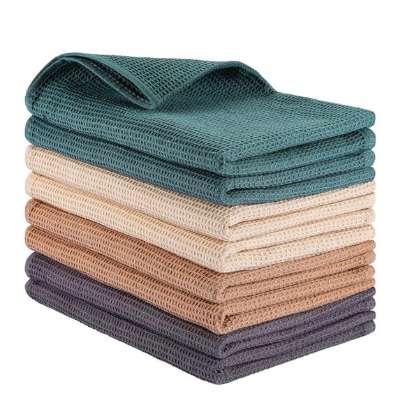 Paño de cocina PY HOME & SPORTS 43x64 cm pack de 8 de algodón beige/gris