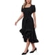 thumbnail image 4 of INSPIRAR CHIC Vestido Victoriano para Mujeres Traje Renacentista Vestido Midi con Cintura Fruncida y Volantes S Negro, 4 of 6