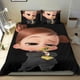 thumbnail image 1 of Jefe Bebé Niña Blanca Conjunto de sábanas temático, trío de piezas, cómodo y amigable con la piel, diseño único, regalo de decoración para el hogar para familiares, amigos y fans,173cm *218cm, 1 of 6