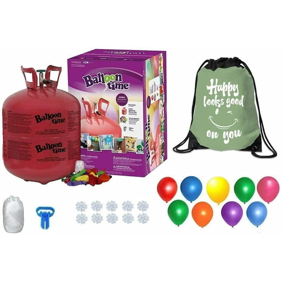 Tanque de helio desechable, cinta azul, globo Time, 14.9 pies³