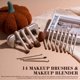 thumbnail image 2 of Juego de 14 brochas de maquillaje BS-MALL + Esponja beige, 2 of 9