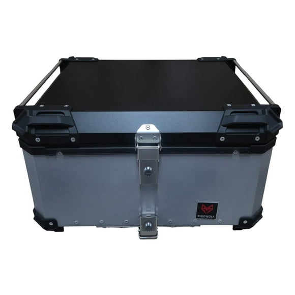 Baúl Top Case para motocicleta 100L Plateado RIDEWOLF 0712-100