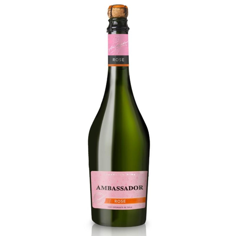 Espumante Rosé 12° Botella 750 cc Ambassador
