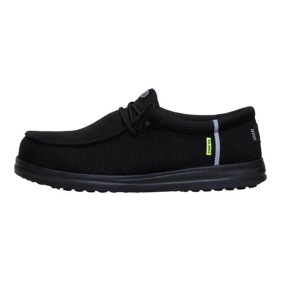Zapatos HEYDUDE Wally Work CT Wide Negro/Negro Talla 10 para Hombre