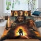 thumbnail image 2 of El Hombre del Norte Conjunto de sábanas temático, trío de piezas, cómodo y amigable con la piel, diseño único, regalo de decoración para el hogar para familiares, amigos y fans,135cm *200cm, 2 of 6