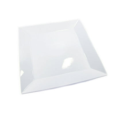 Plato Cuadrado Para Servir 1 Pieza Porcelana Blanco 1 Un Mainstays