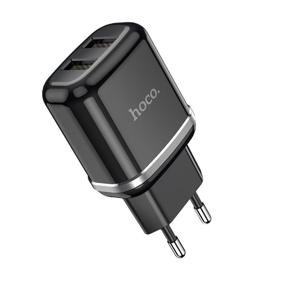 Cargador De Pared 2 Puertos Usb Carga Rapida 2.4a Smart