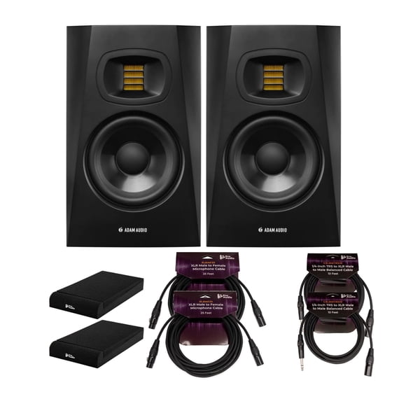 Monitor de estudio ADAM Audio T5V de 5 pulgadas con alimentación (paquete de 2)