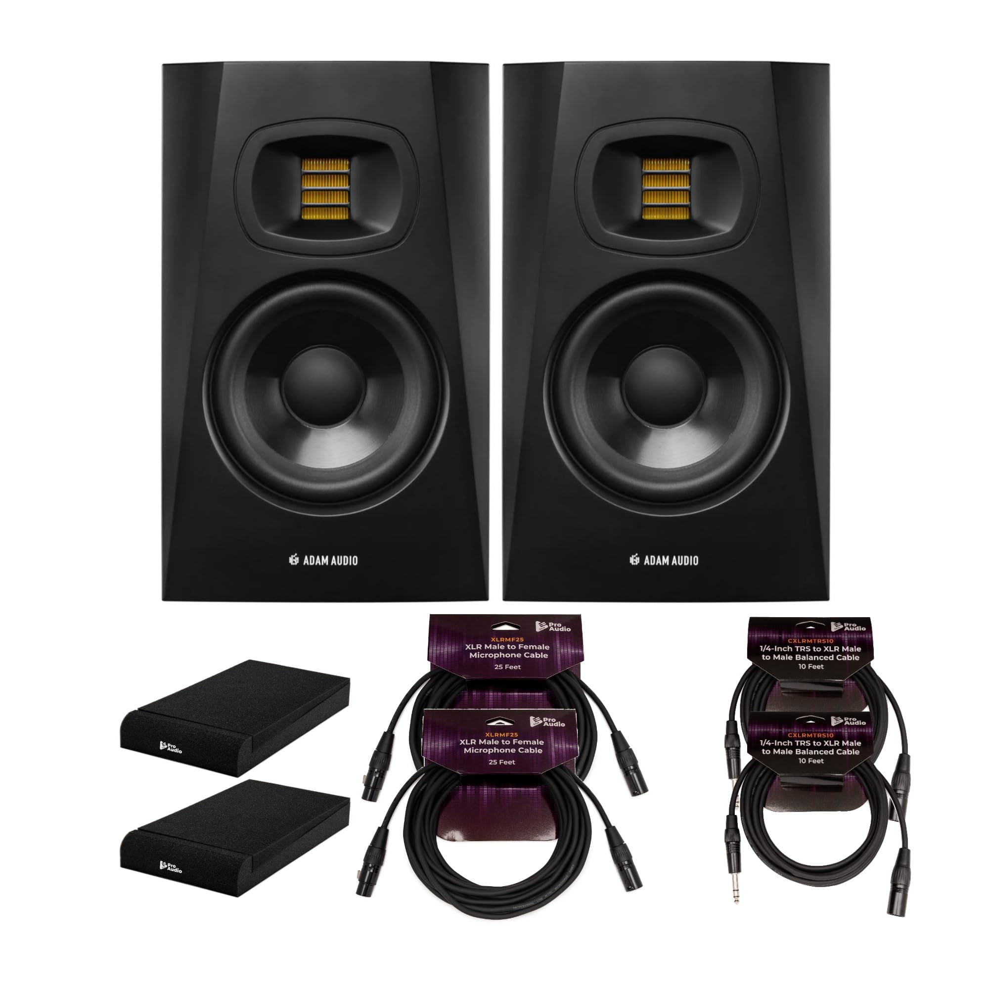 Monitor De Estudio Adam Audio T5v De 5 Pulgadas Con Alimentación (paquete De 2)