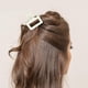 thumbnail image 2 of Pinzas para el pelo de garra medianas para mujeres y niñas, mate, doble fila, 2 of 5