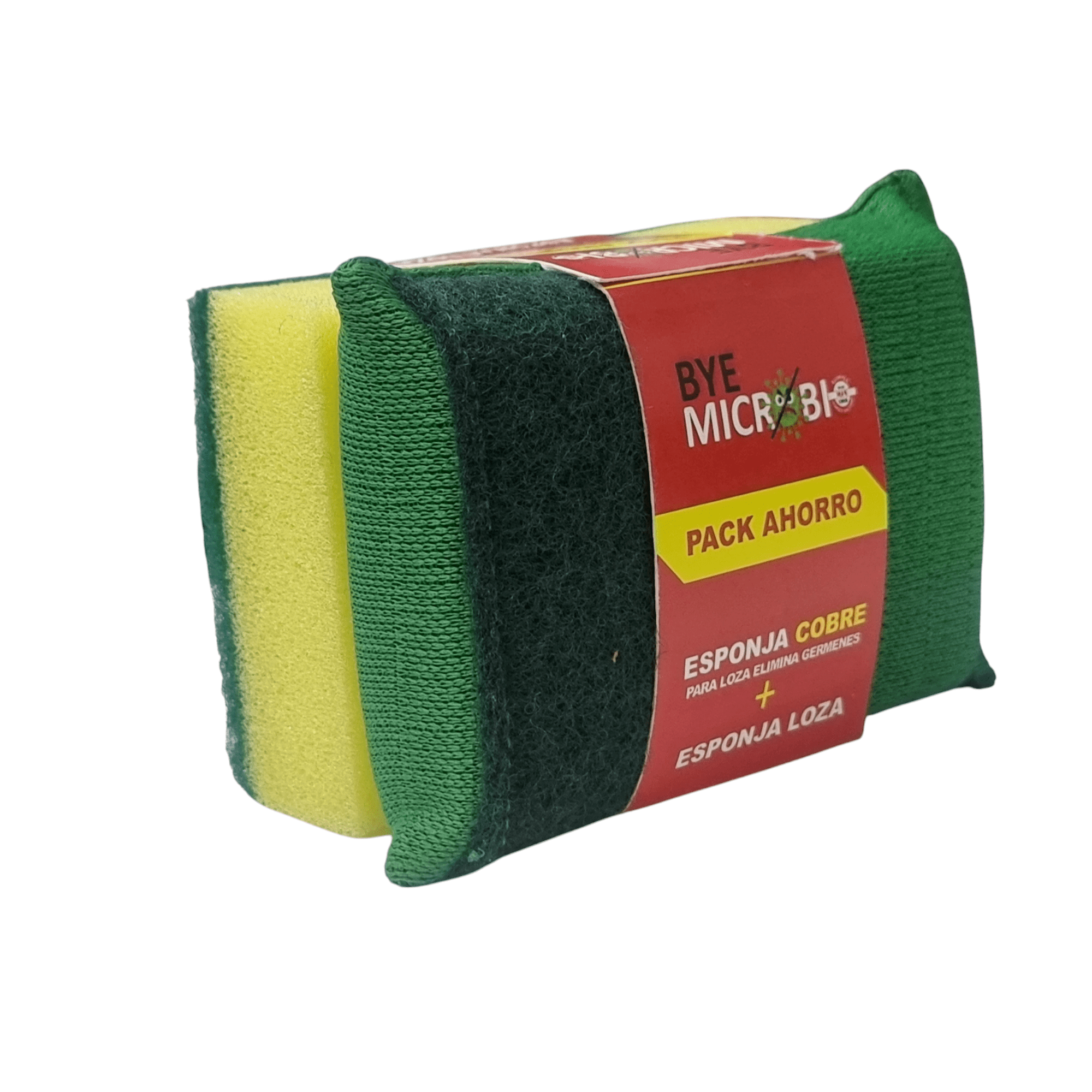 Dcobre - Pack 4 Esponjas Dobles Cobre Multiuso