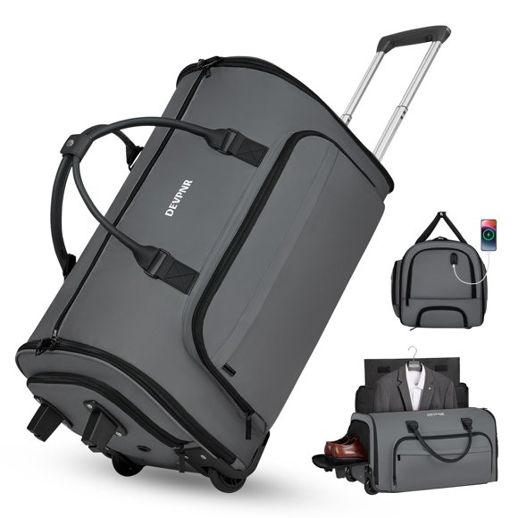 Bolsa de ropa con ruedas DEVPNR 59L con ruedas y compartimento para zapatos