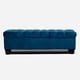 thumbnail image 1 of Banqueta Capitone Felpa Azul, 1 of 2