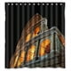 thumbnail image 1 of Cortina de ducha de edificio antiguo con ganchos, tamaño 66 x 72 pulgadas, 1 of 3